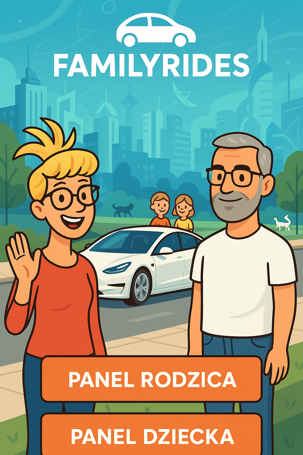 FamilyRides ekran startowy